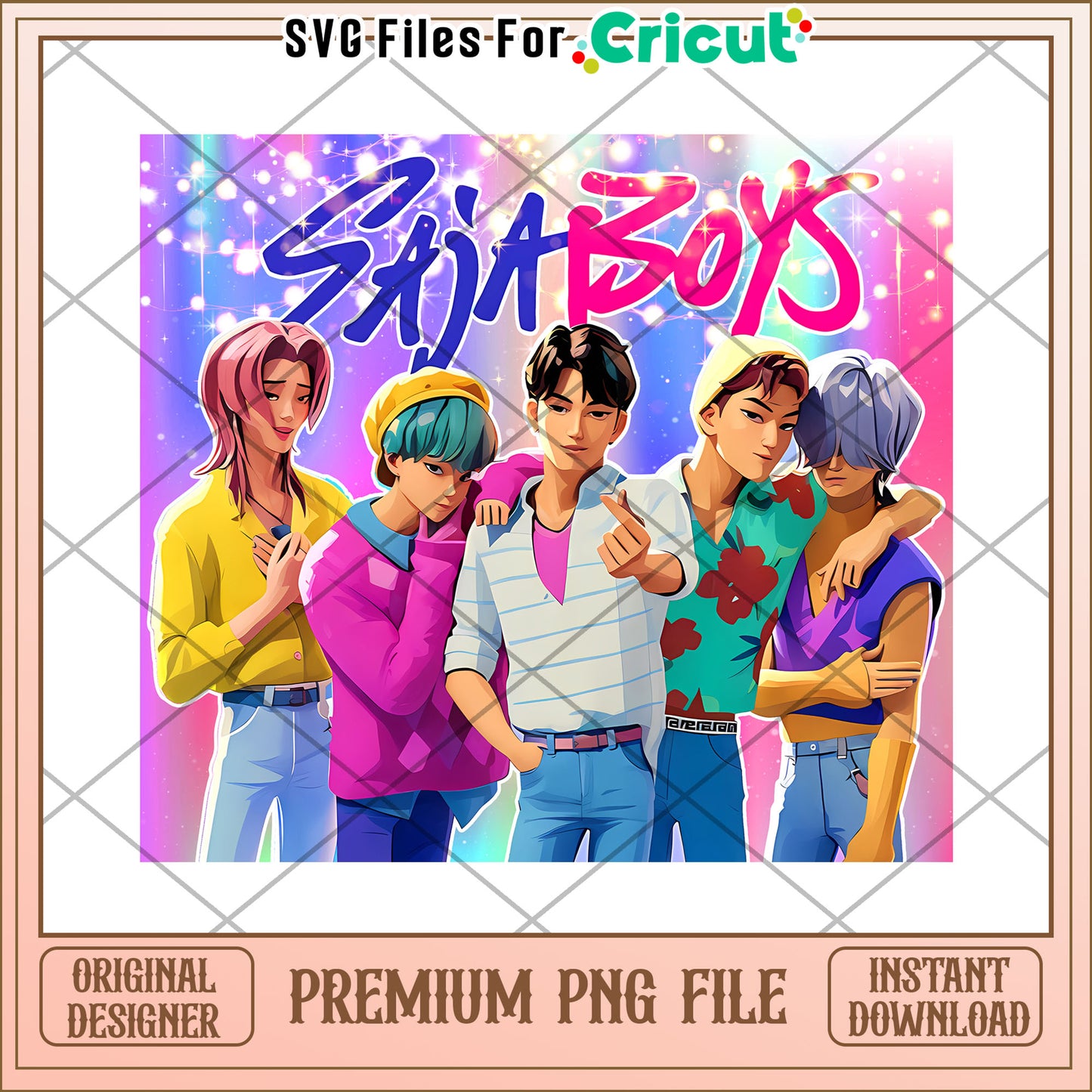 Saja boys png, saja boys fans png, huntrix characters png