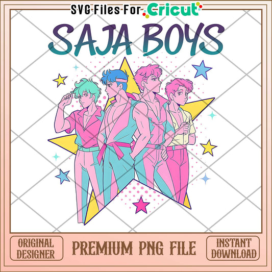 Saja boys star png, kpop demon hunter png, demon idol png