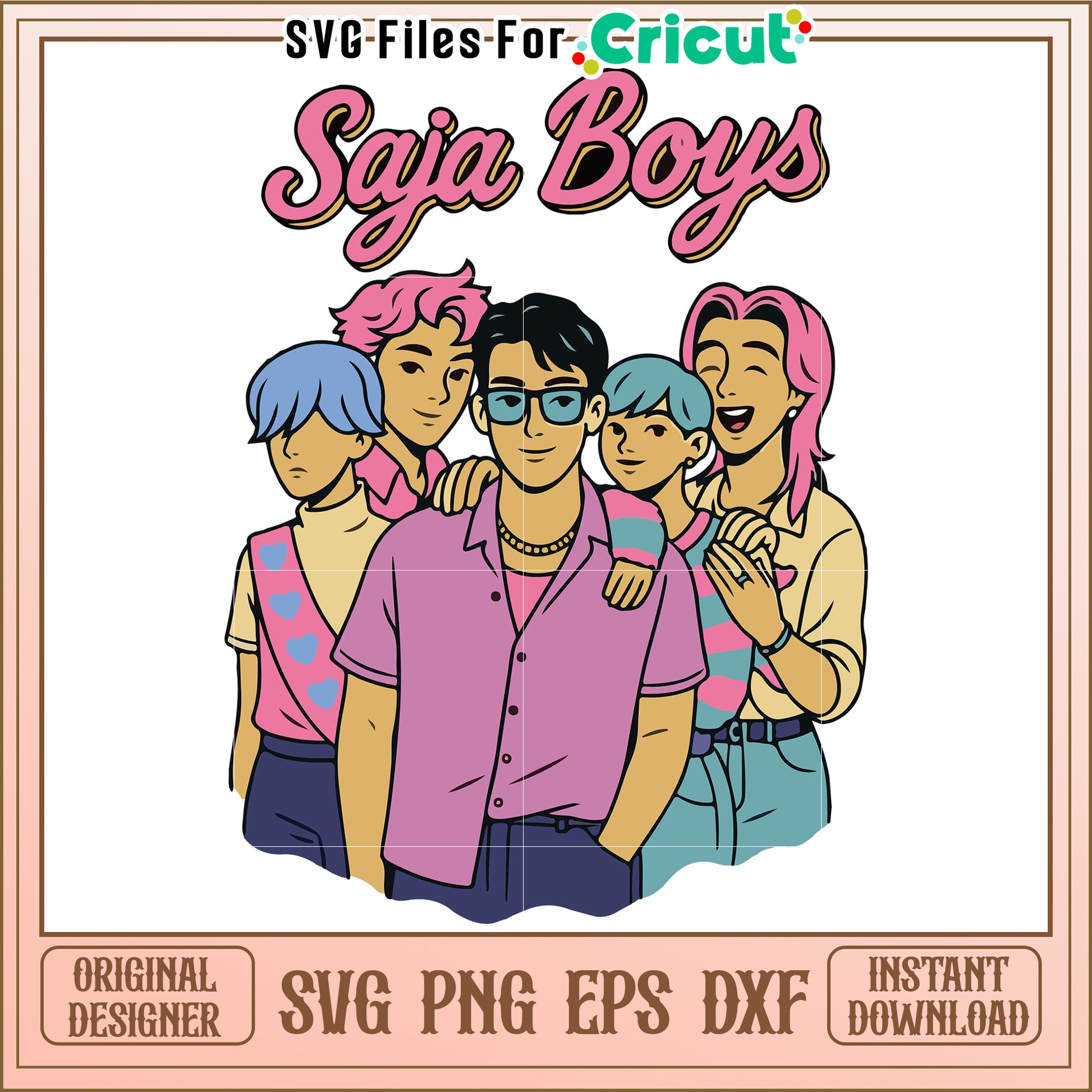 Saja boys svg, kpop demon hunters svg, kpop cartoon songs svg