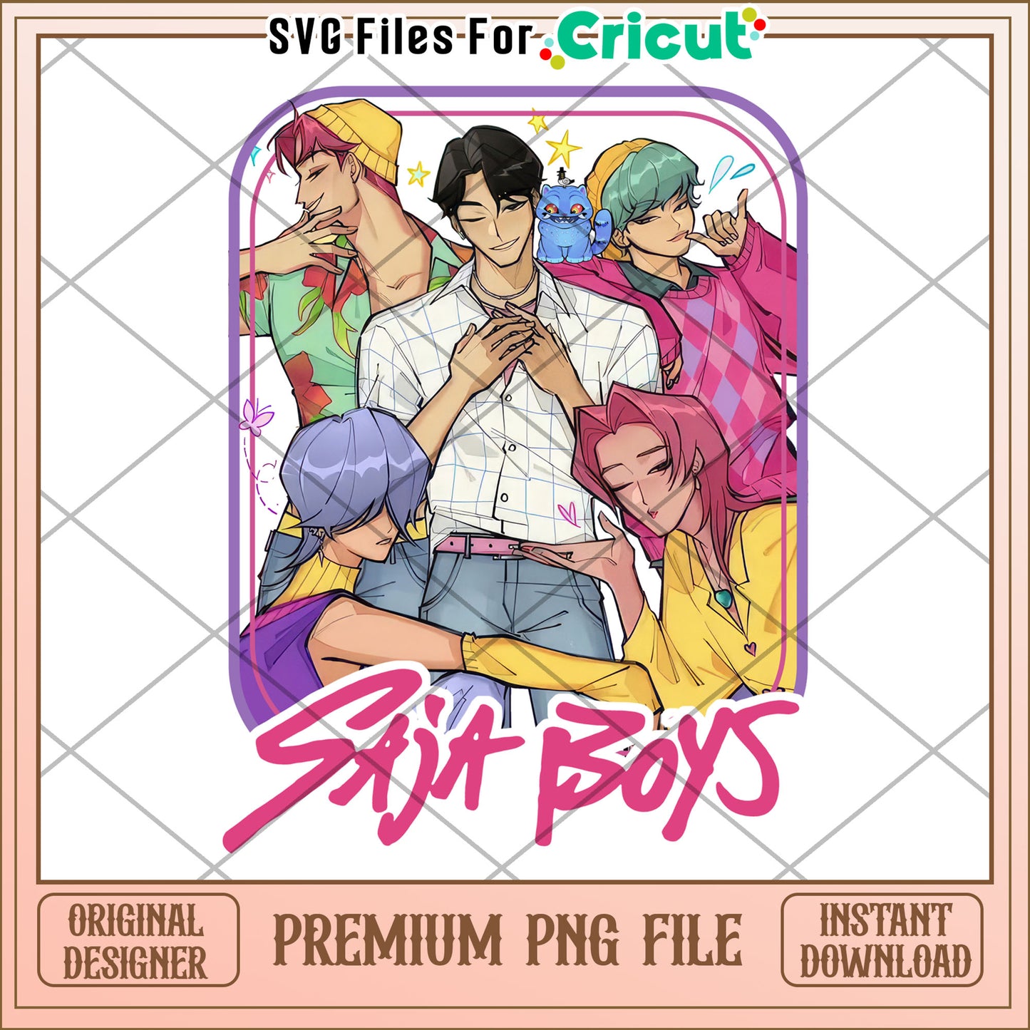Saja boys team logo design png, manhwa png, saja and huntrix png