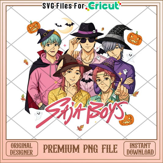 Saja boys witchy boys png, kpop cartoon png, halloween season png