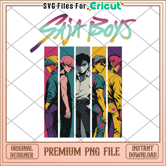 Saja cool boys png, huntrix tiger png, saja boys toys png