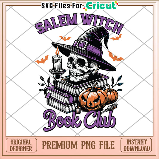 Salem witch book club png, halloween decorations png, halloween cartoon png