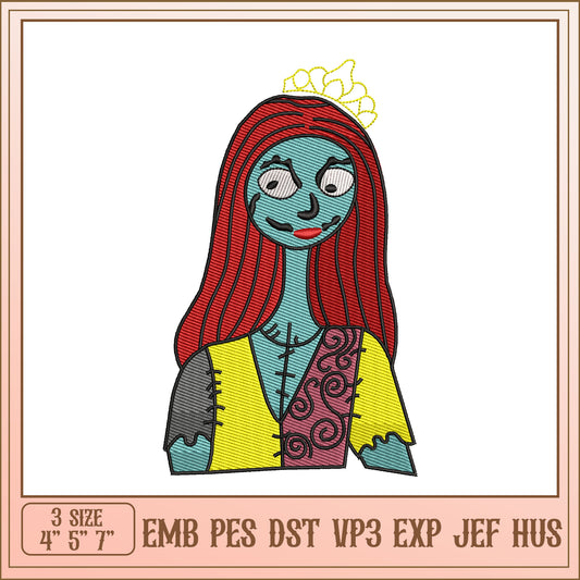 Sally Embroidery Design 3 Sizes