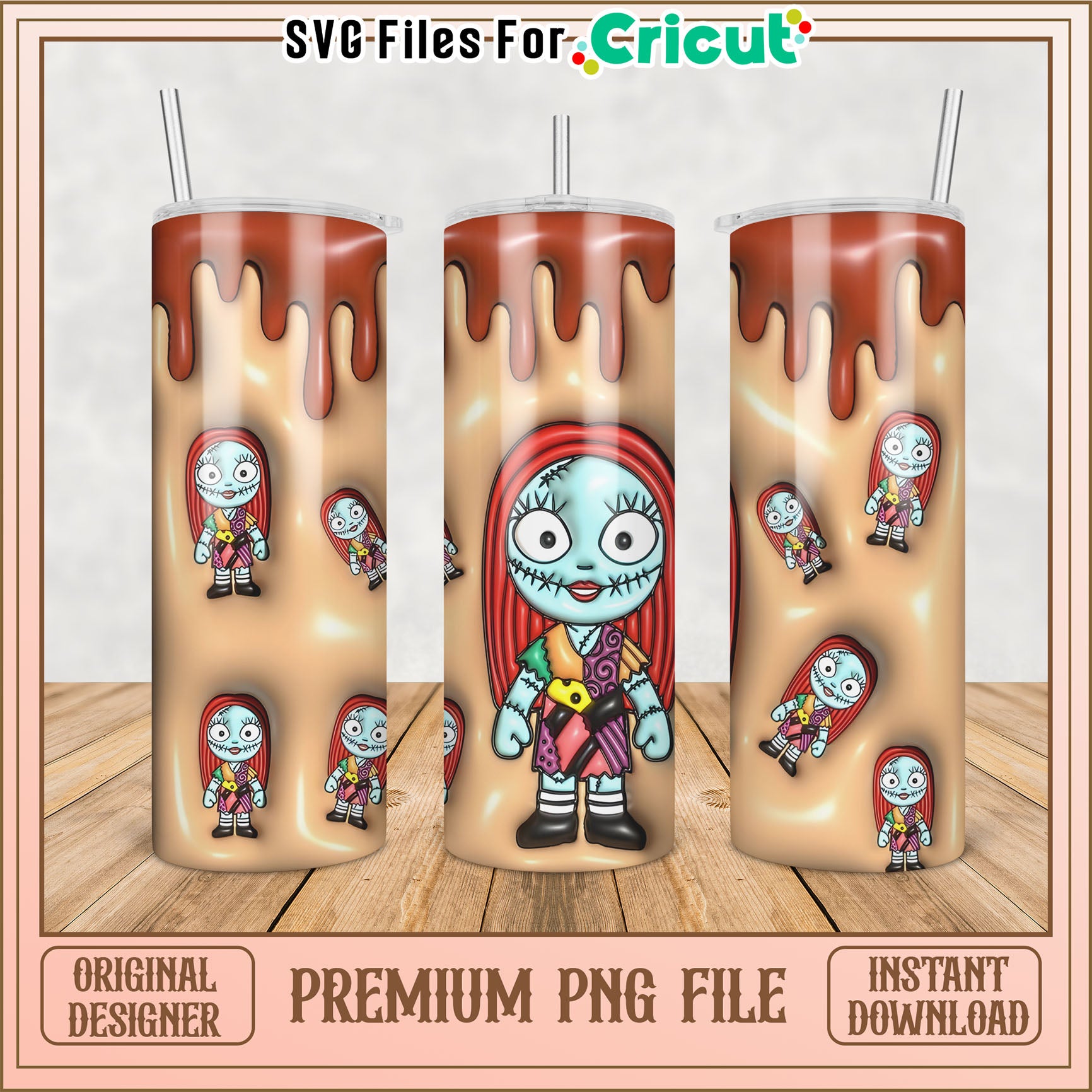 Sally PNG Sublimation 20oz Skinny Tumbler