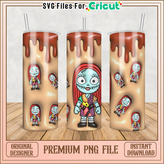 Sally PNG Sublimation 20oz Skinny Tumbler