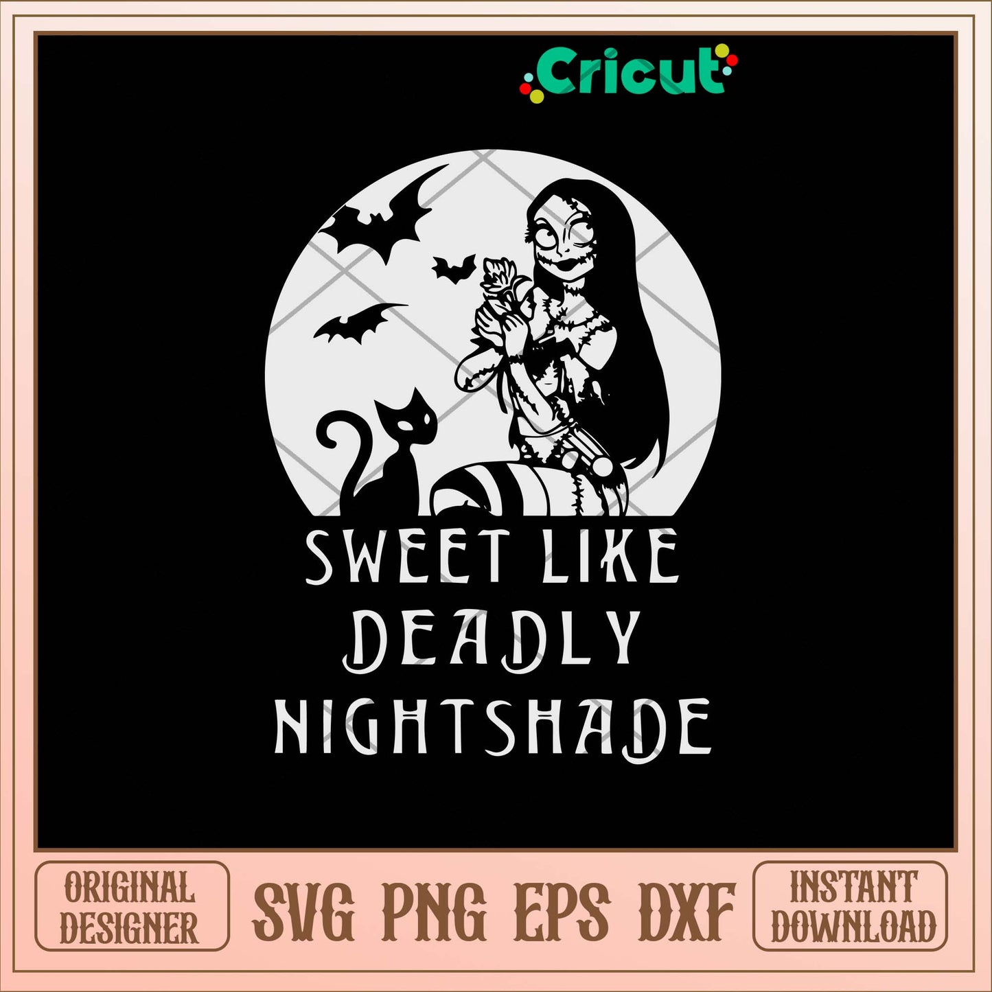 Sally Sweet Like Deadly Nightshade Svg, Sally Svg. Png Dxf Eps File-Svgfilesforcricut