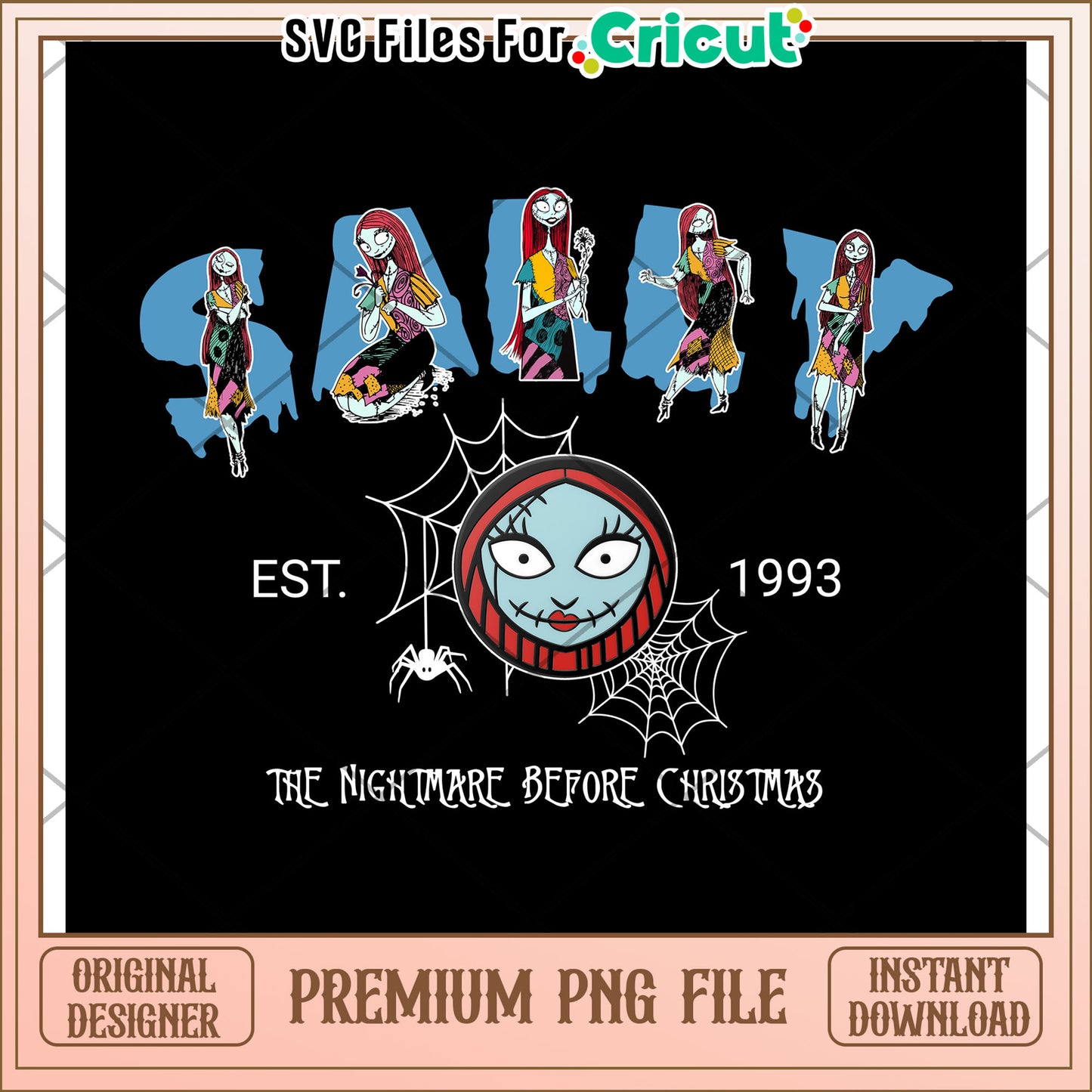 Sally design png, halloween decorations png, spooky fall png