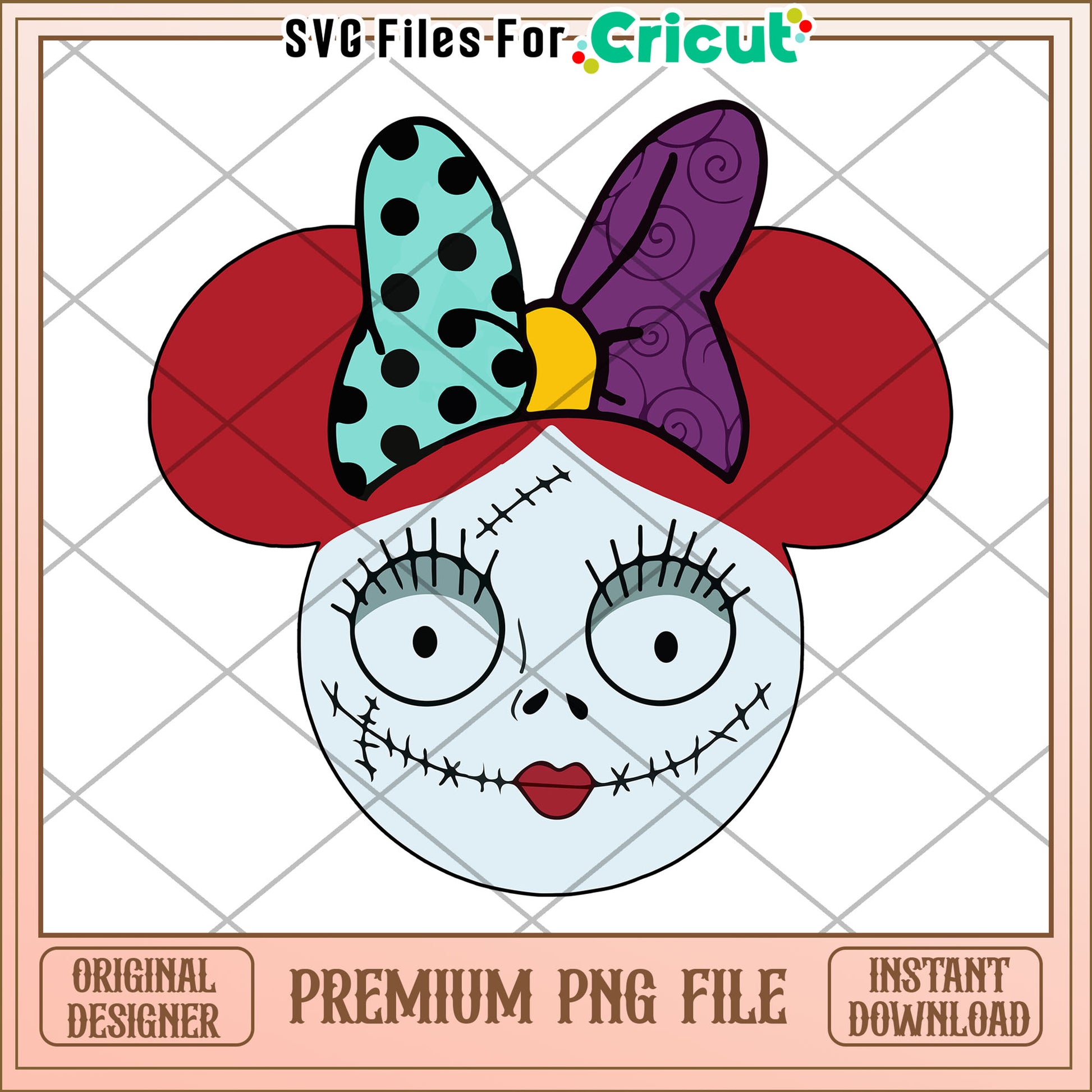 Sally minnie  head png, hallow​​ png, halloween wallpaper​ png
