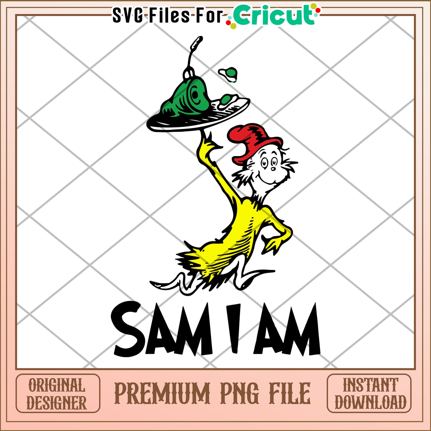 Sam I Am PNG Design Instant Download