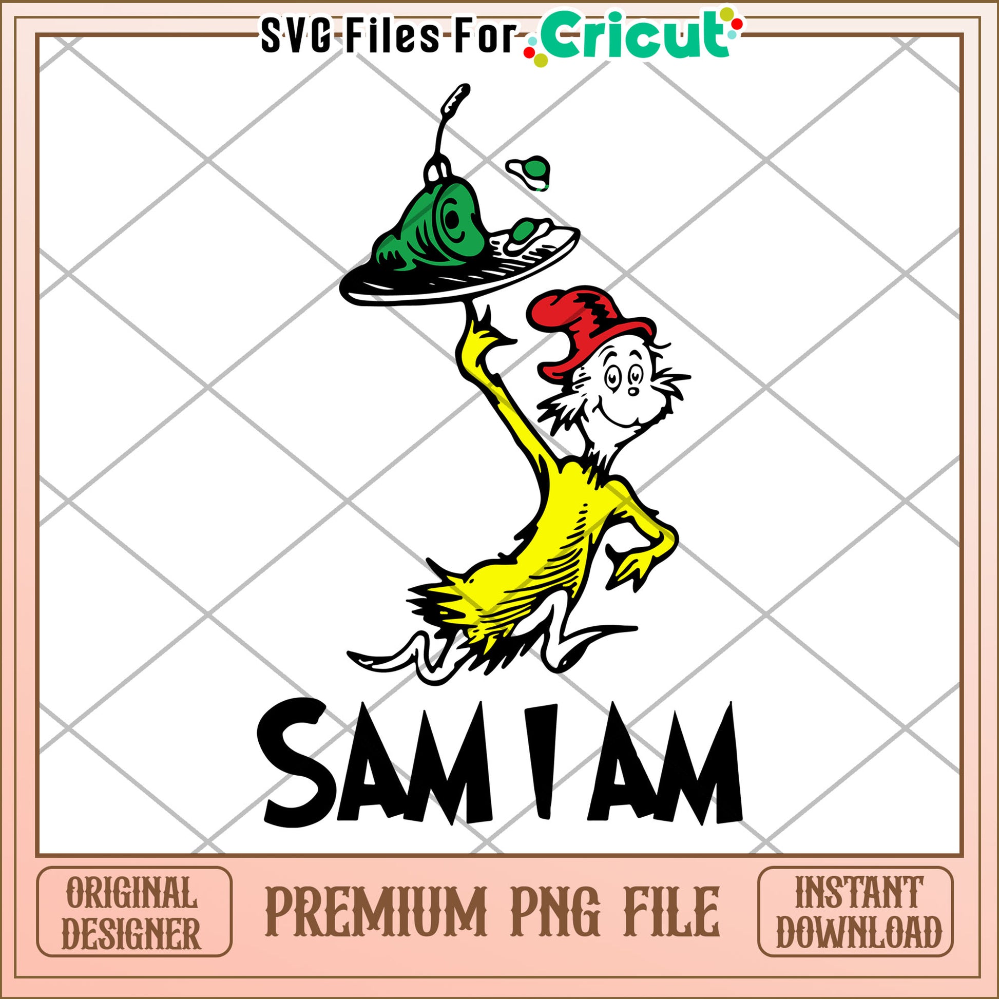 Sam I Am PNG Design Instant Download