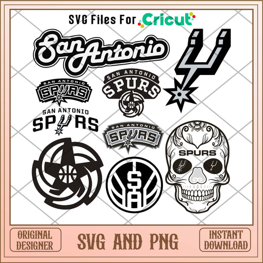 San Antonio svg, San Antonio Spurs svg bundle, NBA svg