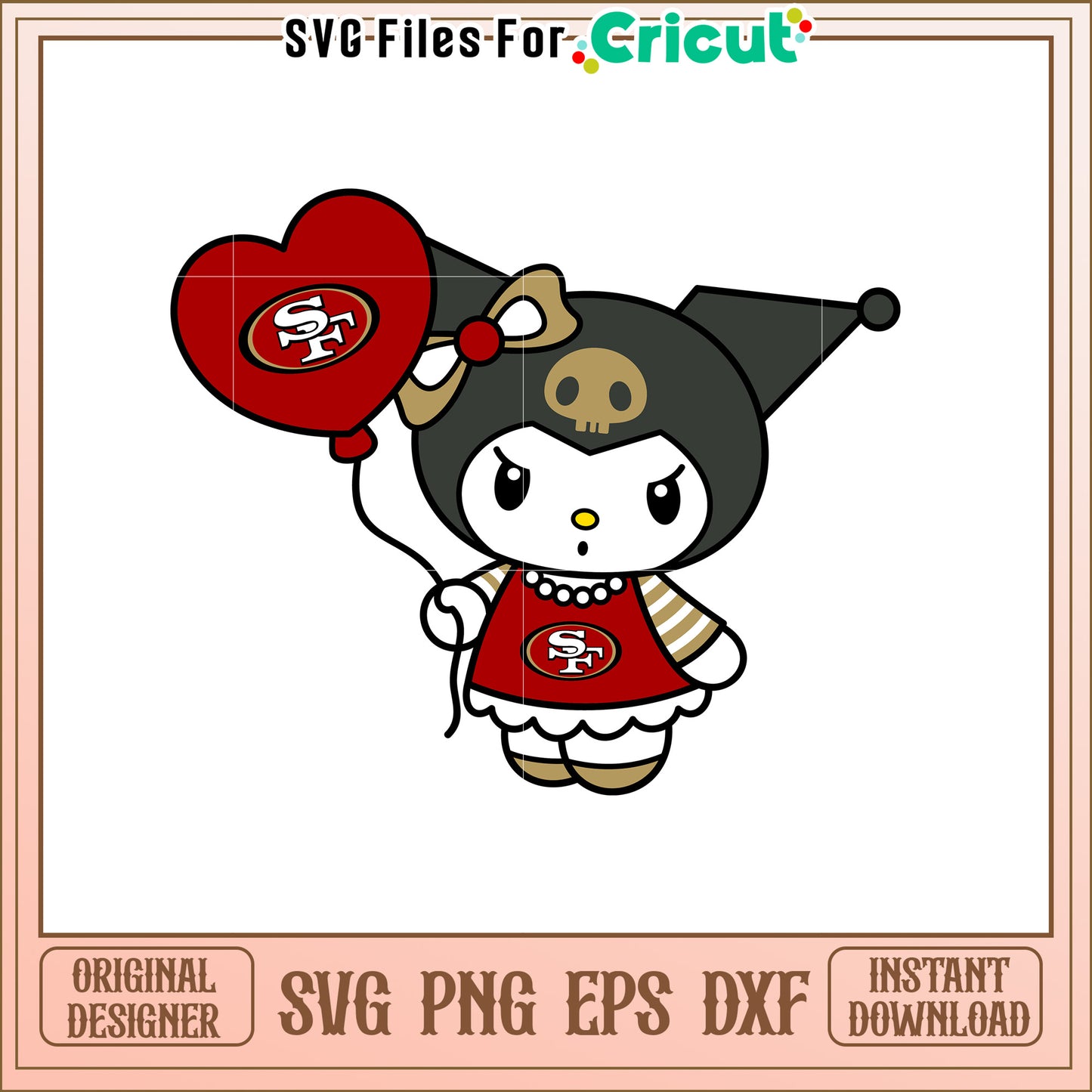 San Francisco 49ers Kuromi SVG Design