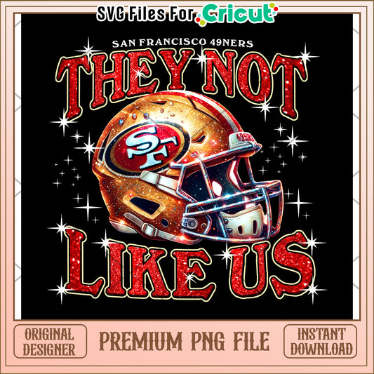San Francisco 49ers PNG design, unique football helmet graphic