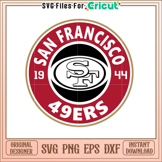 San Francisco 49ers SVG Design Vintage Style Art