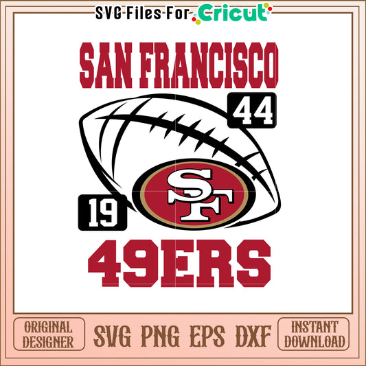 San Francisco 49ers SVG Design for Fans and Crafts