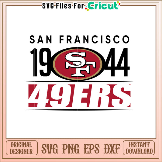 San Francisco 49ers SVG Design for Sports Fans
