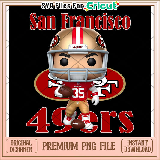 San Francisco 49ers themed PNG file, perfect for Cricut projects