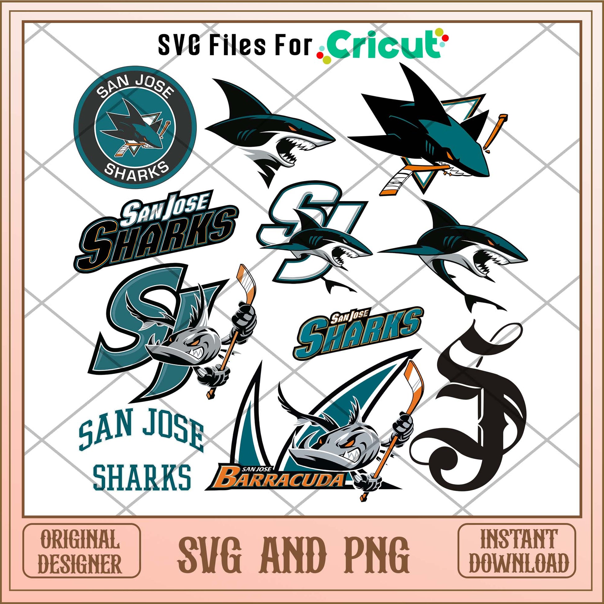 San Jose Sharks svg, San Jose Sharks svg bundle, NHL svg