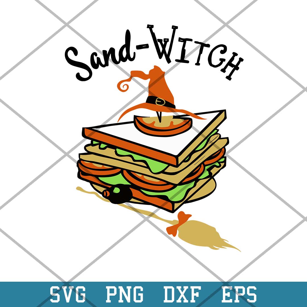 Sand Witch Foodie Halloween Svg, Halloween Svg-Svgfilesforcricut