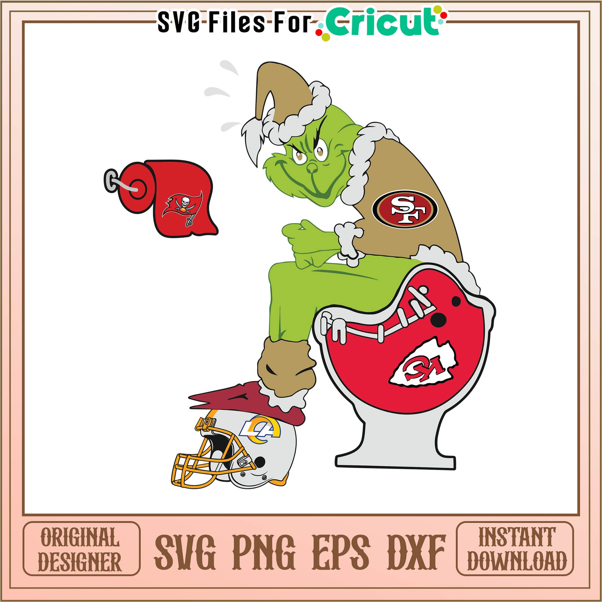 San francisco disney 49ers svg, funny grinch quotes​ svg