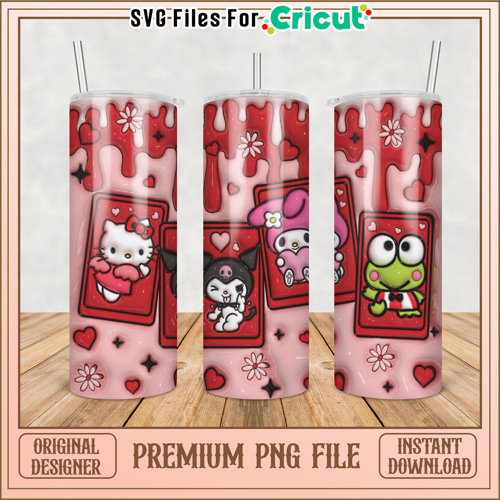 Sanrio Tumbler PNG Design