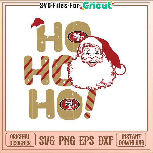 Santa Ho Ho Ho SVG Design for Holiday Cheer