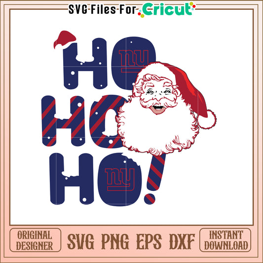 Santa Ho Ho Ho Vector SVG Design for Christmas Joy