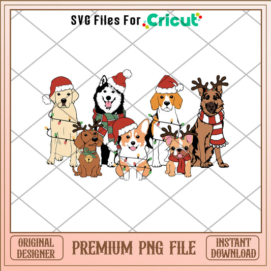 Santa Paws Christmas png, merry woofmas png, christmas png