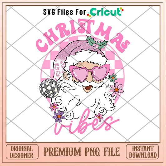 Santa claus christmas vibes png, santa claus png, christmas png