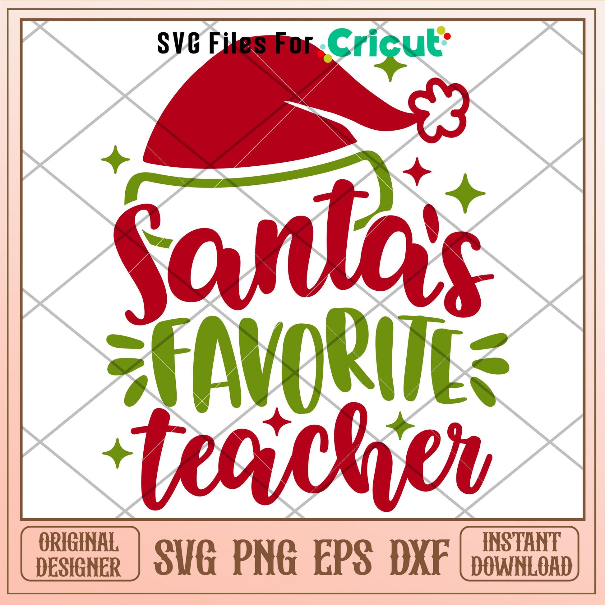 Santas favorite teacher, Santa’s Favorite Teacher Svg