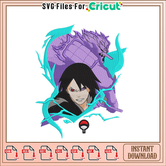 Sasuke & Susanoo Embroidery Design Instant Download