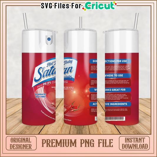 Satan Tumbler PNG Instant Download