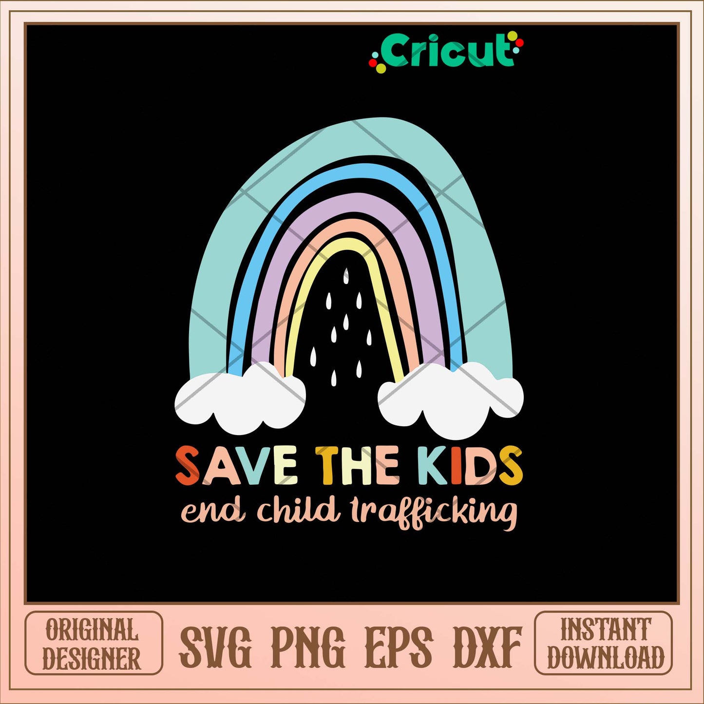 Save The Kids Ens Child Trafficking Svg, Raibow Svg-Svgfilesforcricut