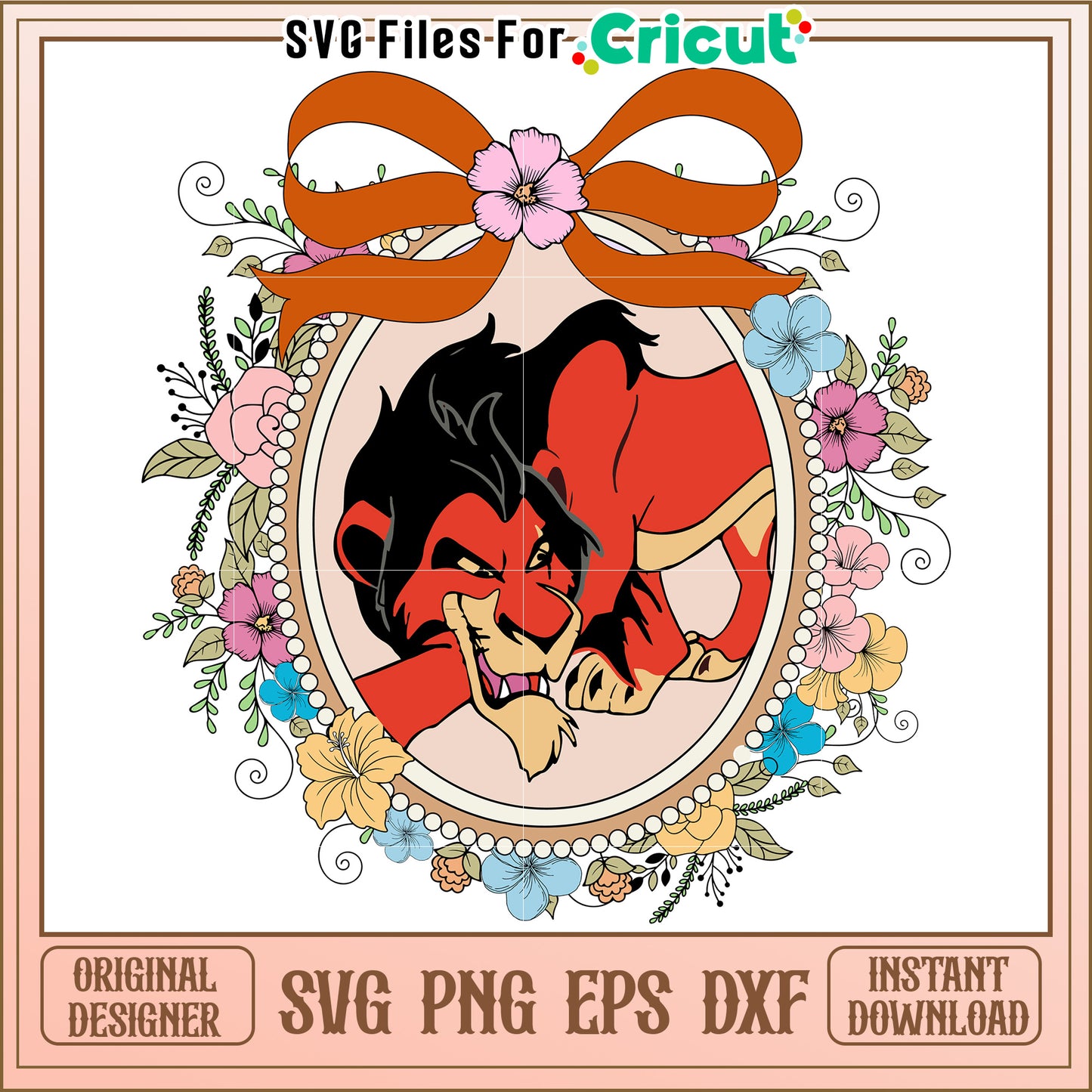 Scar Lion King SVG Cut File Instant Download