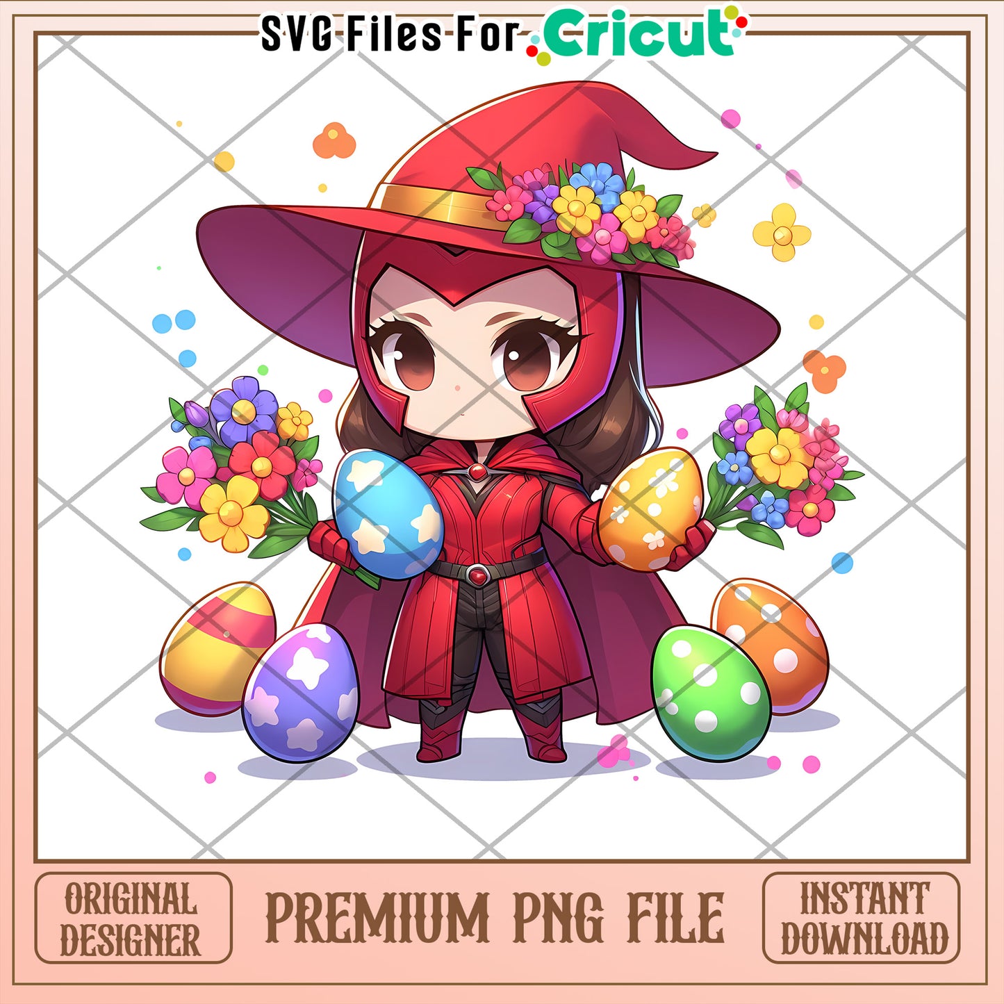 Scarlet Witch Easter PNG Design