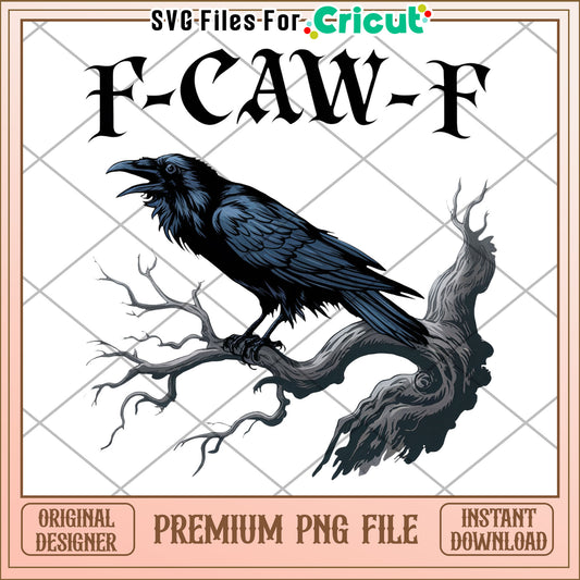 Scary crow caw png, halloween vibes png, gothic raven png