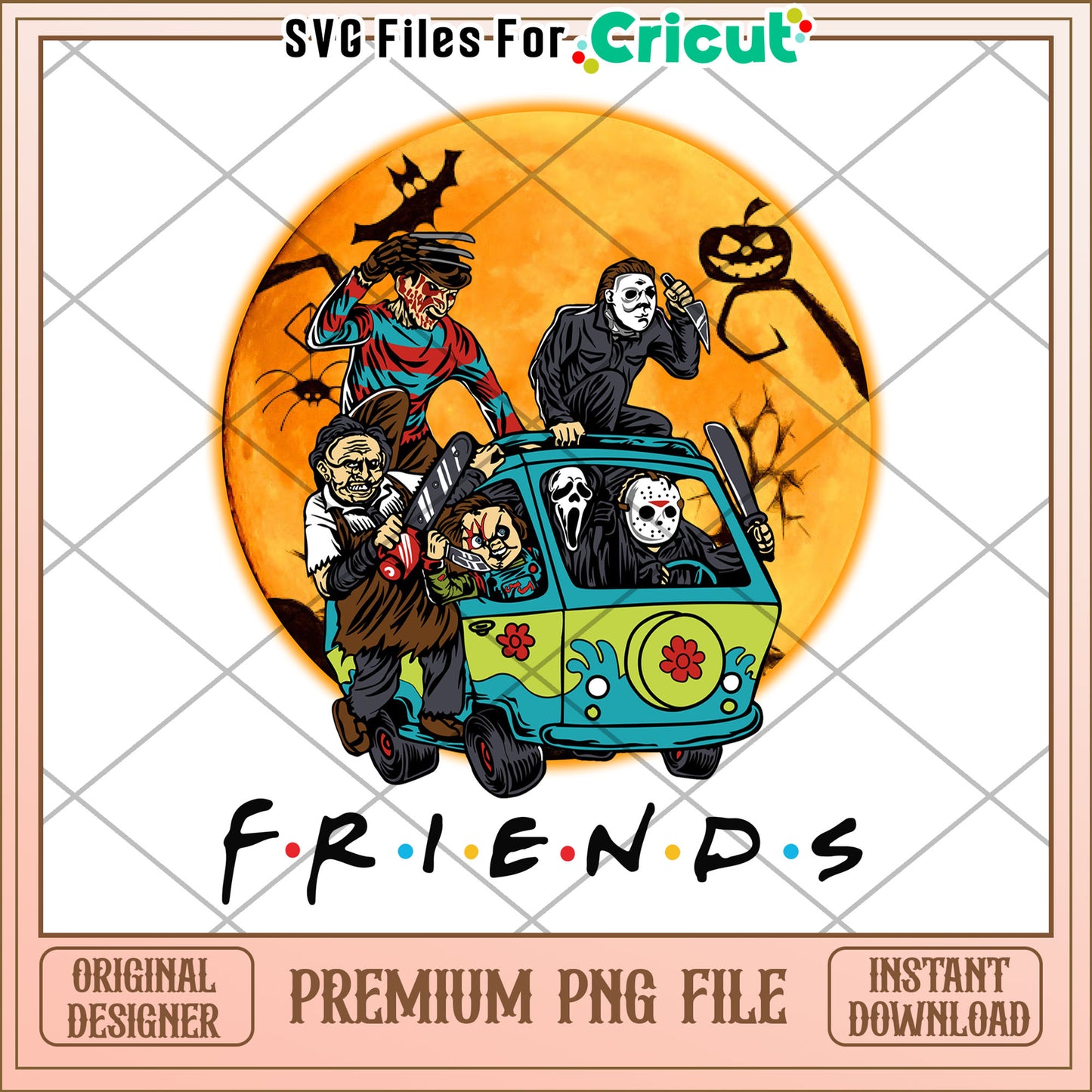 Scary friends illstration png, halloween​ decorations​ png, halloween candy​ png