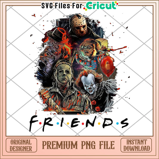 Scary killer characters png, halloween​ decorations​ png, halloween candy​ png