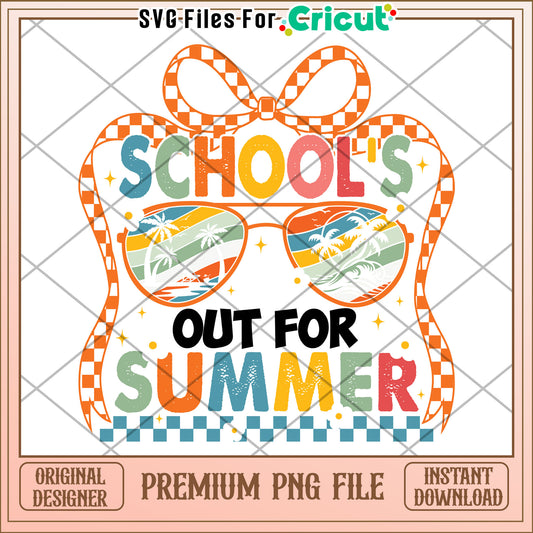 School's Out For Summer PNG Design