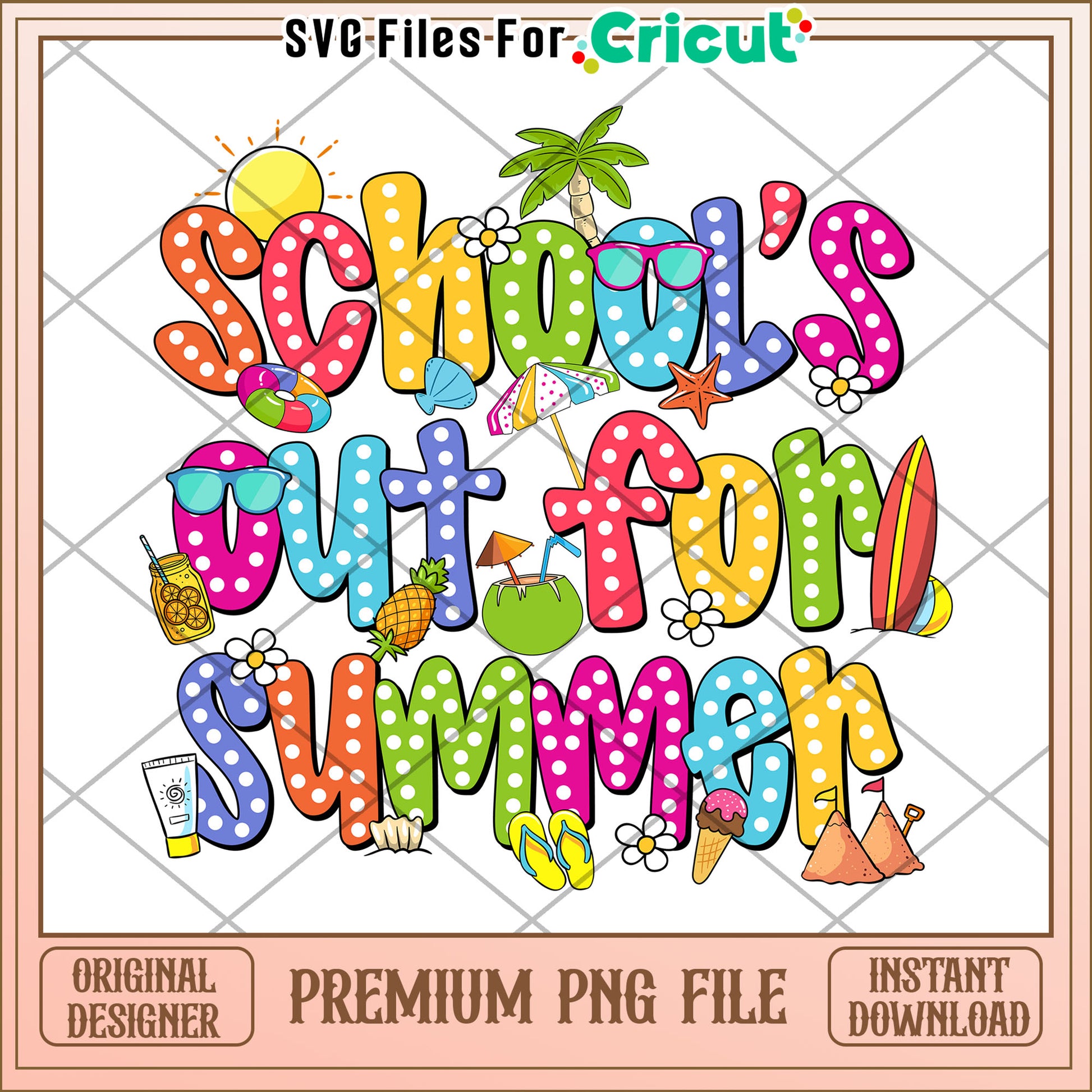 School’s out for summer png, last day of school summer png