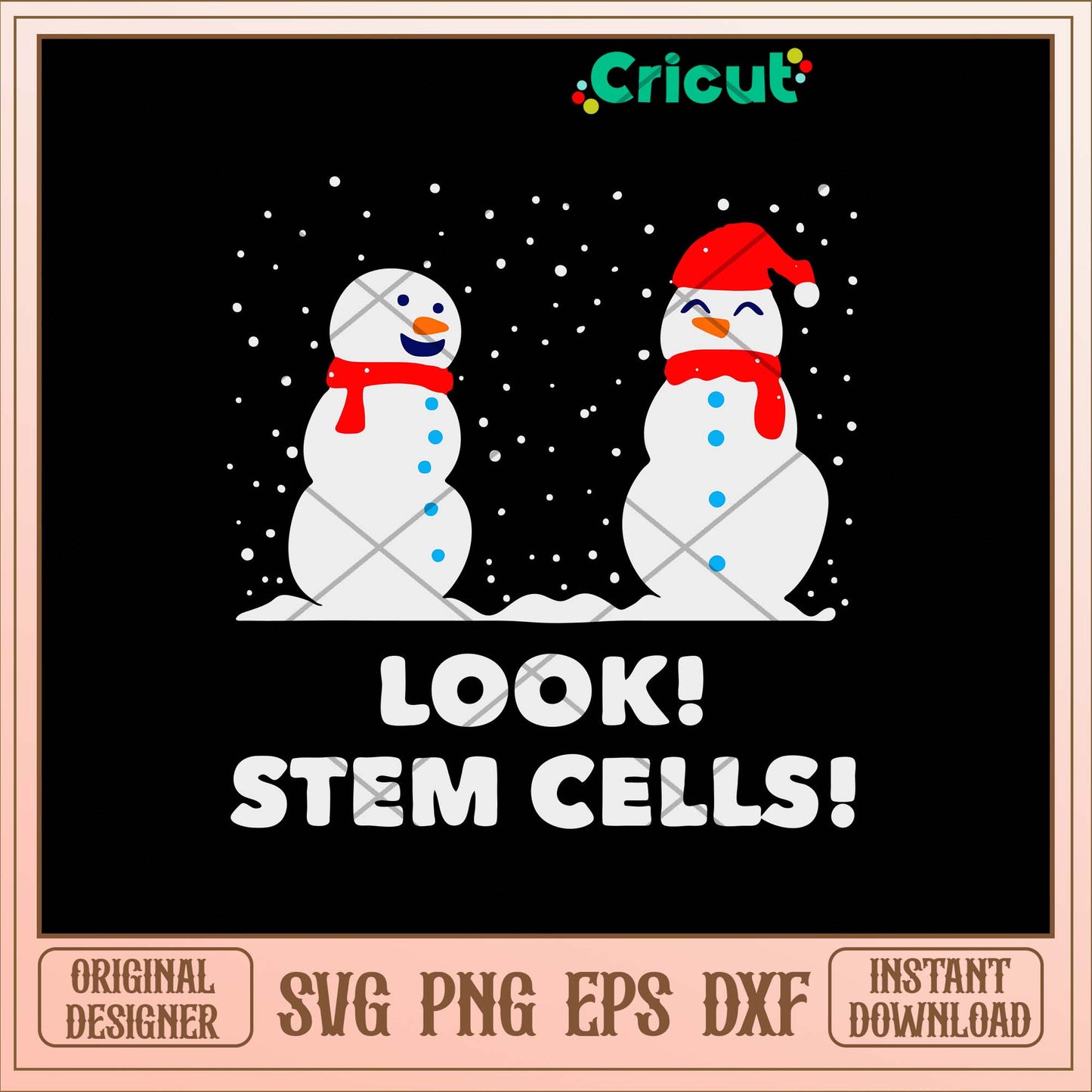 Science Xmas Look Stem Cells Svg, Snowman Christmas Svg-Svgfilesforcricut