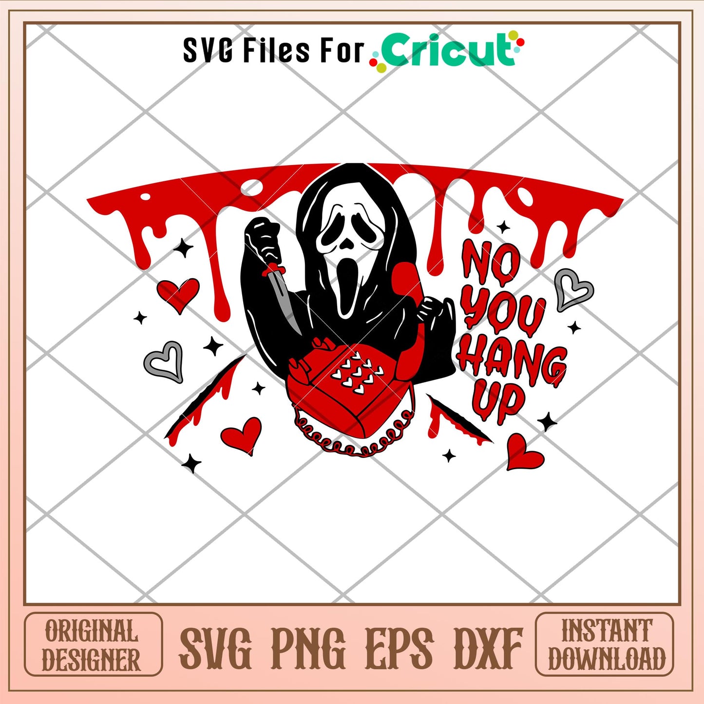 Scream Full Wrap, Scream Starbucks Full Wrap Svg
