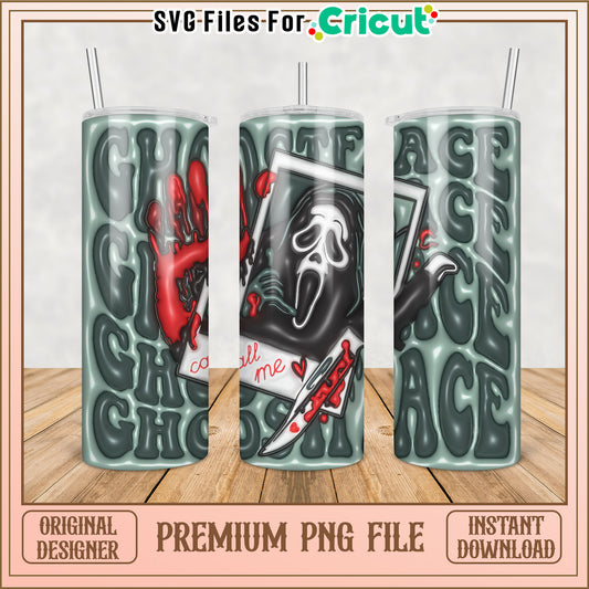 Scream Ghostface PNG Sublimation Design