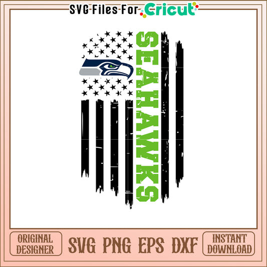 Seahawks SVG Design Eagle Head & Logo