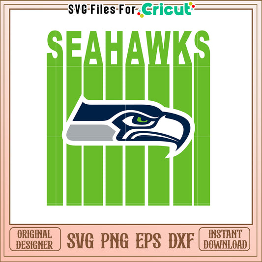 Seahawks SVG Design Green & Black