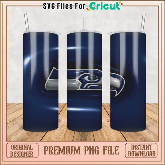 Seahawks Tumbler Design Premium PNG File for Cricut Download