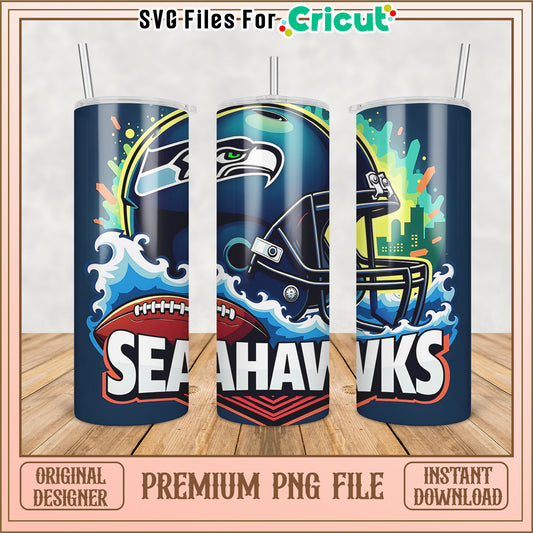 Seahawks Tumbler PNG Design