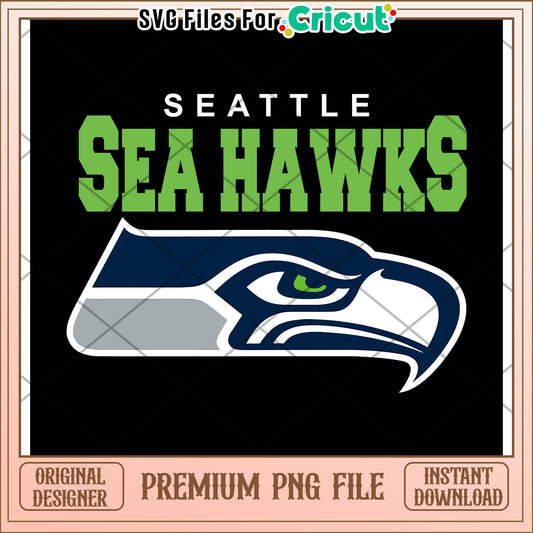 Seattle Sea Hawks Logo Design, perfect for your Cricut projects