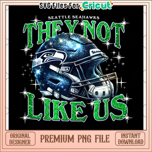 Seattle Seahawks Helmet Design, Perfect for Cricut Projects